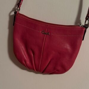 Coach Pink Leather Crossbody Bag